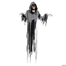 6&#39; Hanging Animated Reaper Halloween Decoration (ot) - £125.26 GBP