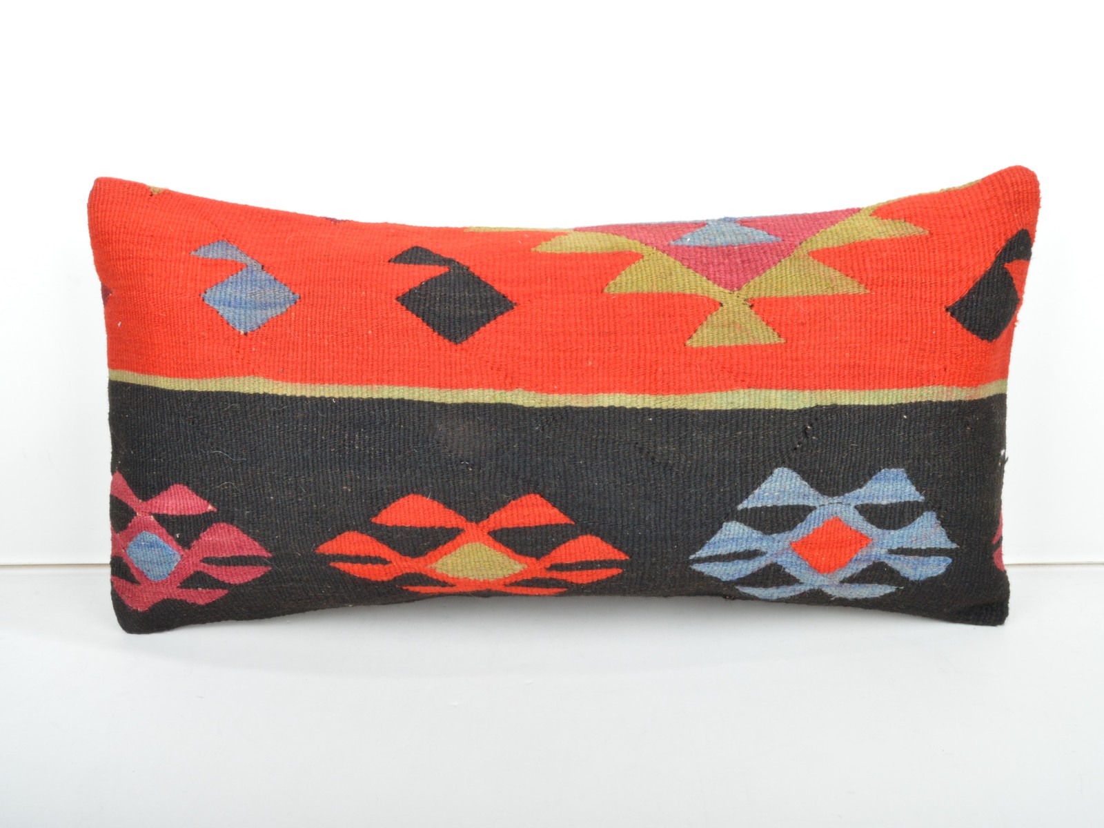 kilim pillow,lumbar kilim pillow,lumbar cushion,kilim cushion,pillow case,30x60  - £43.96 GBP