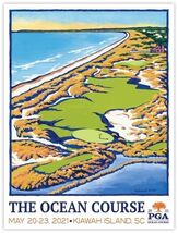 USGA PGA Tour Golf Course Metal Sign 12x8in Vintage Major Tournament Pos... - $451.56 MXN