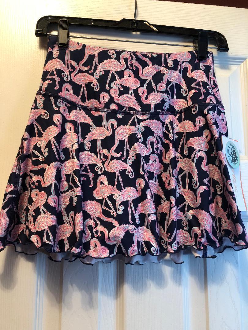 NWT GOTTEX NAVY PINK FLAMINGO Jane Golf Tennis Pickleball Knit Skort XS S M L XL