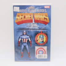 Marvel Comics Secret Wars #4 Christoper Capt America Action Figure Variant 2015 - £4.55 GBP