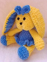 Crochet Rabbit Plush doll, Height 9 inch/23cm, Amigurumi Bunny - £23.98 GBP