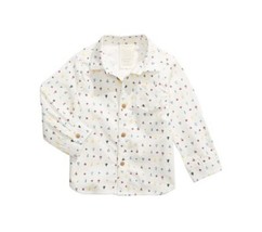 First Impressions Baby Boys 18M Angel White Cotton Tree Printed Shirt NWT - £8.66 GBP