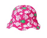 NWT Gymboree Girls Swim Shop Reversible Fish Pink Sun Hat Size Small - $8.99