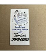 Family Fare And Party Fixings With Bordens Cream Cheese Leaflet Paper Ep... - $528.07 MXN