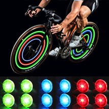 Bike Spoke Lights With Batteries Included, Waterproof Bicycle Wheel Lights For - £30.64 GBP