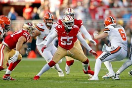 DEE FORD 8X10 PHOTO SAN FRANCISCO 49ers FORTY NINERS PICTURE FOOTBALL VS... - $4.94