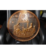 Rare Embossed Copper Wall Plaque Home Decor  “Your Own Home Is Worth Gold” - $195.00