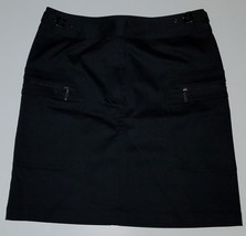 Antonio Melani Black Skirt Size 2 Short Above-Knee Career Zippered Pockets - £18.49 GBP