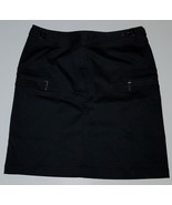 Antonio Melani Black Skirt Size 2 Short Above-Knee Career Zippered Pockets - £18.84 GBP
