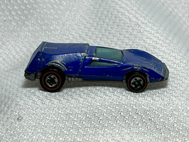 1969 Mattel Hot Wheels Redline Blue Toy Car Buzz Off Vehicle Hong Kong - £23.99 GBP