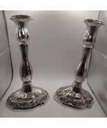 Vintage 9&quot; Silver Plated Candlestick 29406 - Creative Gifts Internationa... - $423.18 MXN