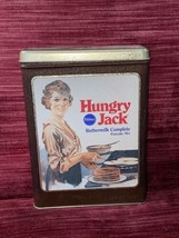 Pillsbury Hungry Jack Tin Pancake Mix Box Vintage Collectable - $15.90
