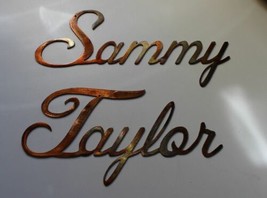 Personalized Custom Word in Cursive Style - 12 Letter Maximum - Copper - £14.91 GBP