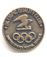 USPS Olympic Quality Club Pin United States Postal Service Eagle Rings E... - $9.99