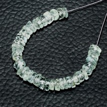 10.60cts Natural Aquamarine Rondelle Beads Loose Gemstone 38pcs Size 4mm - £3.89 GBP