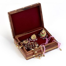 Wooden Meera Painting Jewelry Box Jewelry Box for women Accessories Holder - £14.52 GBP