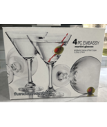 4 Pc Fundamentals martini glasses 9.25oz./274ml - $234.15 MXN