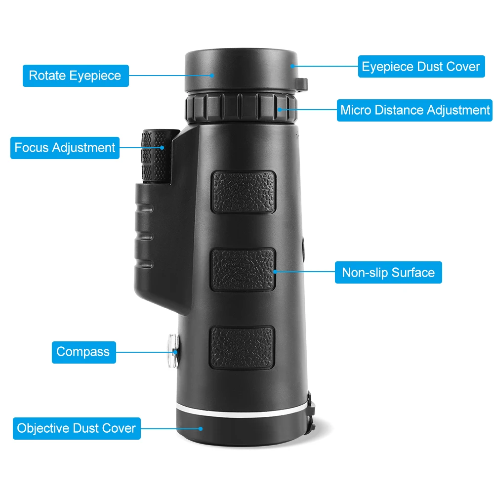Telea monocular powerful binoculars long range waterproof pocket zoom night for hunting thumb200