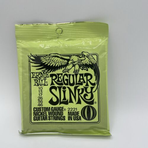 Ernie Ball 2221 Regular Slinky Electric Guitar Strings Set, 10-46 gauge - $4.00