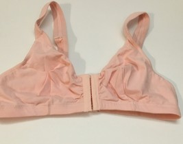 Leading Lady Pink Cotton Front-close Wireless Bra 38 AB  - $8.90