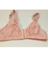Leading Lady Pink Cotton Front-close Wireless Bra 38 AB  - $169.09 MXN