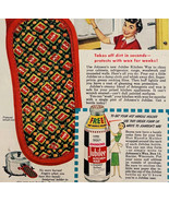1954 Johnson&#39;s Jubilee Kitchen Wax Advertisement Enamel Surface Cleaner ... - $19.99