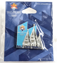 Salt Lake 2002 Winter Olympics Pin Salt Lake Temple Official Licensed Me... - $16.99