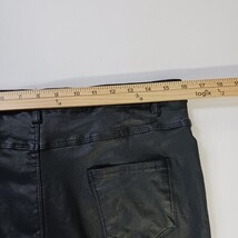 AA Apperloth Women's Faux Leather Pants Skinny Black Pants Size XL (32×28.5) image 5