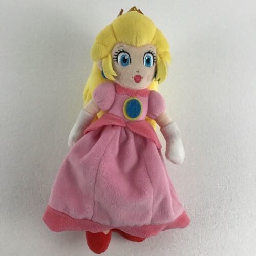 Super Mario Princess Peach Plush Stuffed Animal 9" Doll Nintendo Little Buddy - £19.74 GBP