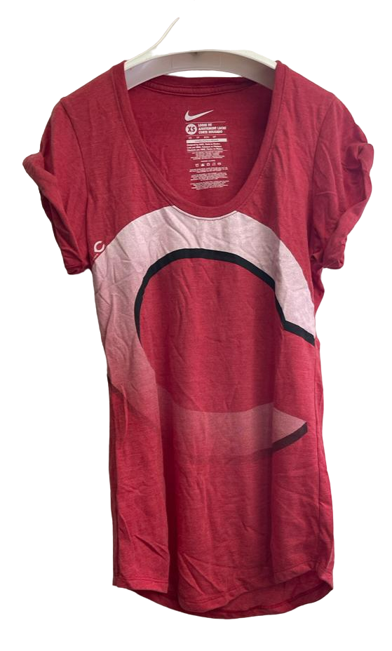 Nike Women's Cincinnati Reds Core Short Sleeve Scoop Neck T-Shirt, Red, XS - £15.42 GBP