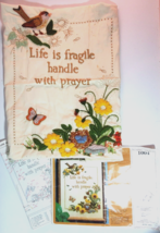 Creative Circle: LIFE IS FRAGILE EMBROIDERY KIT #1004 - Vintage Mostly C... - £7.83 GBP