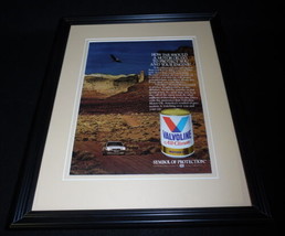 1984 Valvoline Oil Framed 11x14 ORIGINAL Vintage Advertisement - $34.64