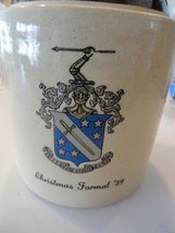 RARE Phi Delta Theta Whiskey Ceramic Stone Jug 1959 Fraternity Pin, Badg... - £97.22 GBP