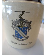 RARE Phi Delta Theta Whiskey Ceramic Stone Jug 1959 Fraternity Pin, Badg... - $2,047.39 MXN