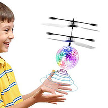 Kids Flying Ball Mini Drone Motion Ufo Space Orb Boomerang Boy Toy - £27.84 GBP