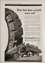 1920 Print Ad Kelly Springfield Caterpillar Truck Tires Huge Logs Cleveland,OH - $23.38