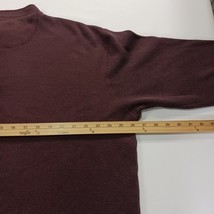Vintage Naturalife RN#105741 Men's Burgundy 1/4 Button Pullover Sweatshirt Sz XL image 5