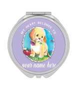 Personalized Labrador My Heart Belongs to : Gift Compact Mirror Dog Pupp... - $18.23 CAD