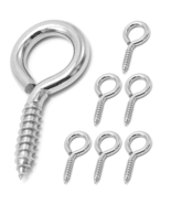 M6 304 Stainless Steel Screw Eye Hooks, 2-1/2&quot;, 200Lb Load Capacity, 6 Pcs - $10.82