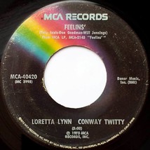Loretta Lynn &amp; Conway Twitty: Feelins&#39; / You Done Lost Your Baby 45 rpm Single - £1.77 GBP