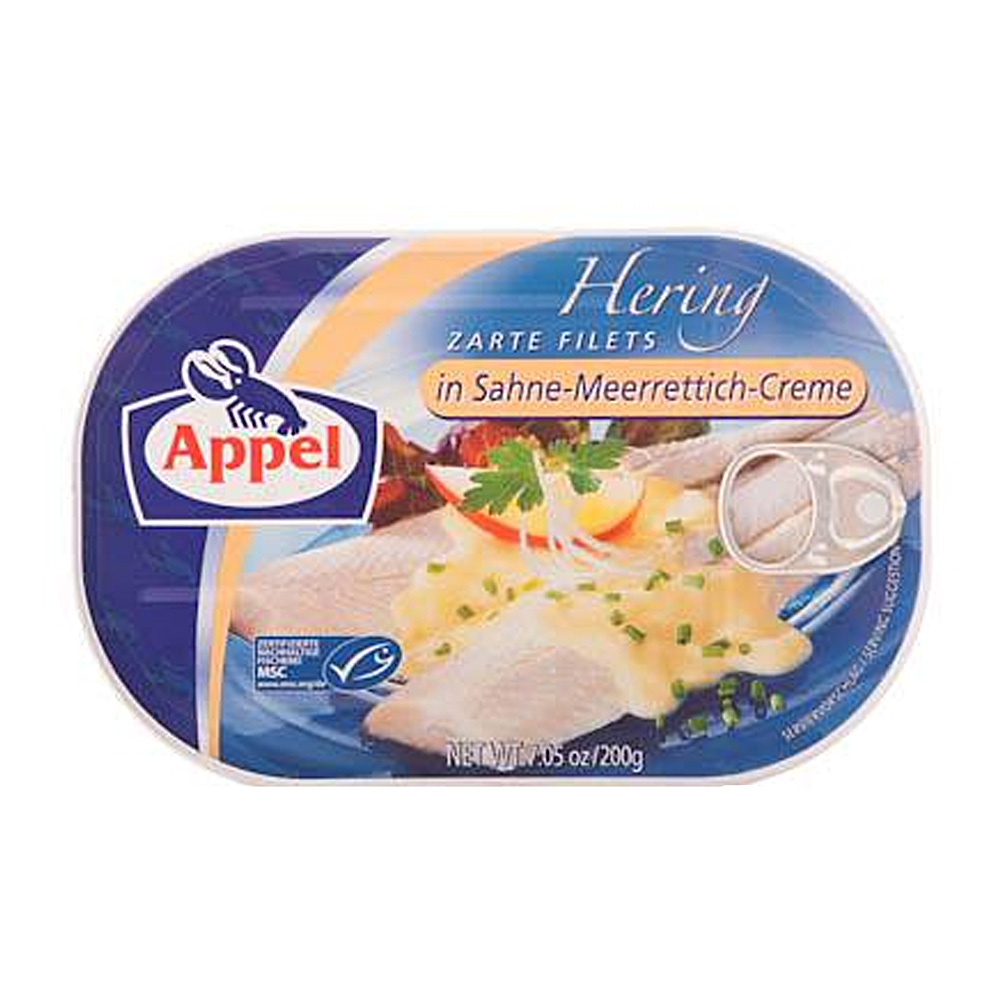 Primary image for Appel - Herring Filets In Sahne- Meerrettich (Horseradish Cream  200g (7.05 oz)