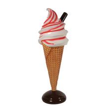 Soft Serve Strawberry Ice Cream With Stick Over Sized Statue - $1,753.83