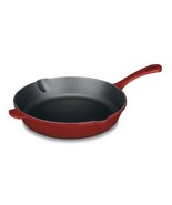 Cast Iron Frying Pan Porcelain Enameled 10&quot; Round Frypan Durable Cookwar... - £45.34 GBP