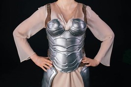 Medieval Steel Armor Corset with Skirt Female Chest &amp; Back Lady Warrior Armor - $182.86