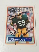 John Anderson Green Bay Packers 1983 Topps Autograph Card #75 READ DESCRIPTION - $4.94