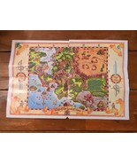 *Map Only* 1986 Might And Magic Book One Big Box Land Of Varn Map - $912.78 MXN