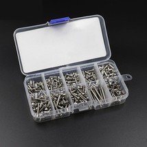 Silver: Rc Tool Stainless Steel Hex Screw Nut Set Box For 1/10 Crawler C... - £17.03 GBP