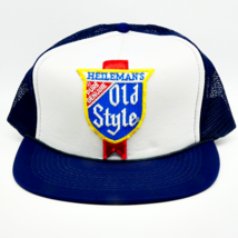 Vintage Old Style Beer Mesh Foam Trucker Snapback White Hat Cap Designer... - $1,053.59 MXN