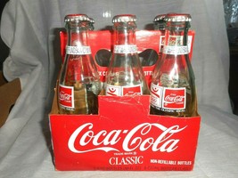 Coca Cola 1992 Barcelona Olympics Coca Cola 6 Pack 8 oz Bottles With Holder - £17.88 GBP